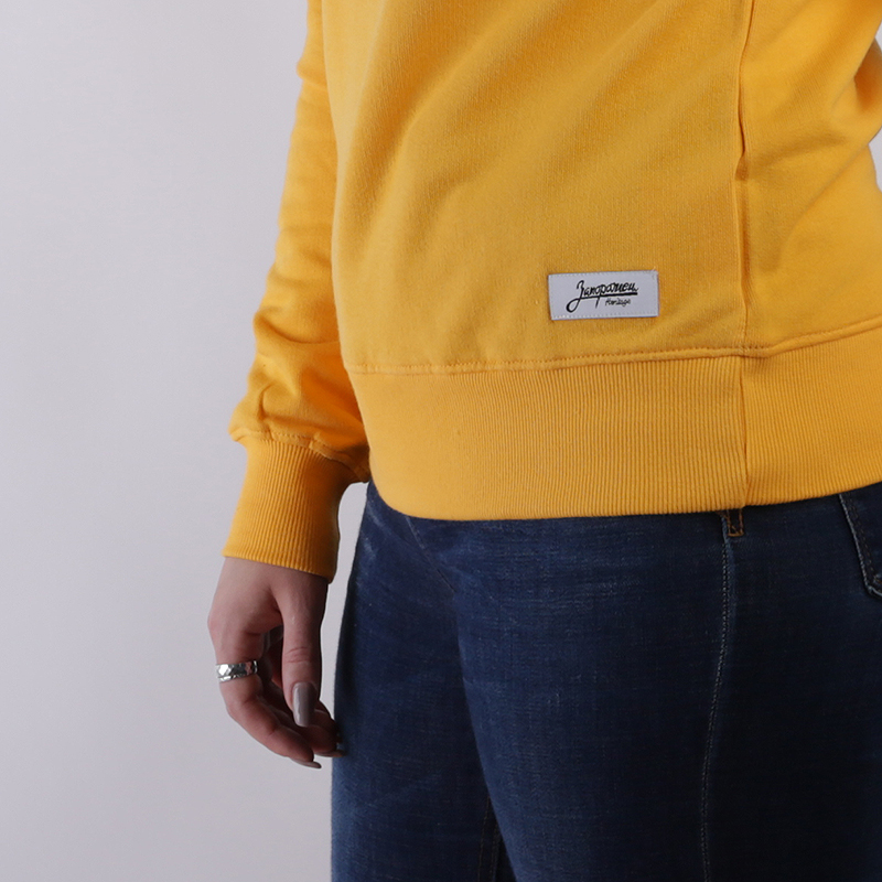 женская желтая толстовка Запорожец heritage Shishki Sweatshirt W Shishki-marigold - цена, описание, фото 2